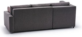 Sofá-Cama de Canto Ece – Castanho – 242x88x90 cm