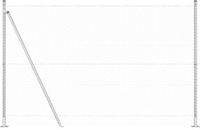 Conjunto de Cercas Conjunto de 2 Aço galvanizado 25 x 1,5 m