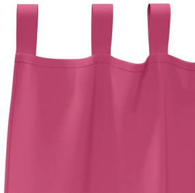 Cortinas opacas com cortinas 2 pcs Rosa 225 x 140 cm Poliéster