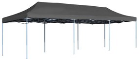 vidaXL Tenda para festas pop-up dobrável 3x9 m antracite