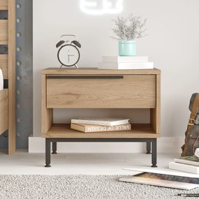 Mesa de Cabeceira ON14 – Nogueira – 53,6x42,4x44,5 cm