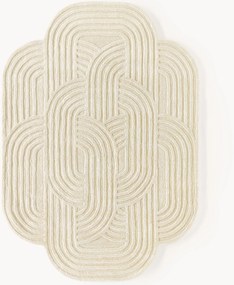 Tapete em lã com relevo Koli