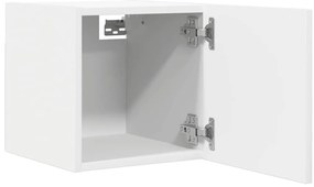 Armário de parede para TV 30,5x30x30 cm branco