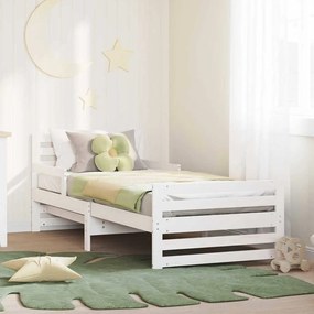 vidaXL Cama extensível para crianças Other Branco 80 x 130 / 165 / 200 cm