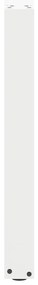 Pés para mesa de jantar em formato de U, 3 peças, branco, 80x (72-73)