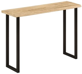 Mesa consola c/ borda viva 105x33x76cm madeira mangueira maciça