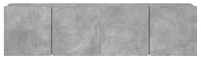 Móveis de parede para TV 2 pcs 80x30x41 cm cinzento cimento