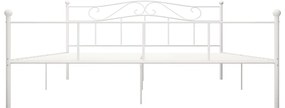 Estrutura de cama 180x200 cm metal branco