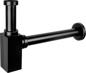 Mexen meio-sifão para lavatório quadrado, preto antiquado - 79960-79