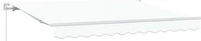 Toldo Retrátil Manual Branco 350x200 cm 350 x 200 cm 3.5 x 2 m