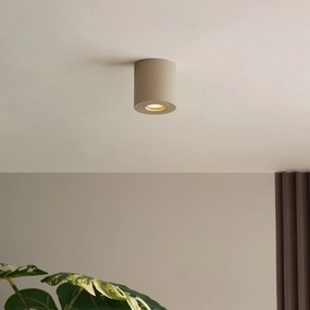 Moderne plafondspot taupe GU10 50mm IP44 - Capa