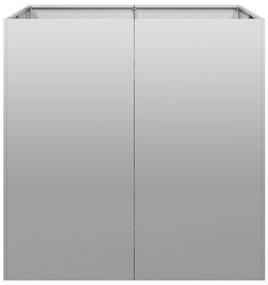Planter 80x80x80 cm aço galvanizado