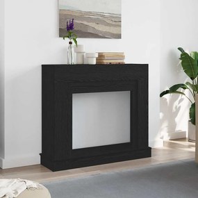 vidaXL Cornija lareira 100x30x87,5 cm deriv. madeira carvalho preto