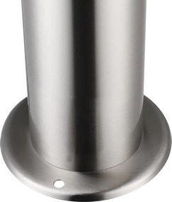 Candeeiro de jardim caminho Ivy em aço inoxidável 1000 x 76 mm com sensor Prateado