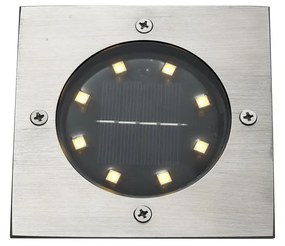 Conjunto de 6 projetores de chão quadrados em alumínio Incl. LED IP65 Solar - Terry Moderno