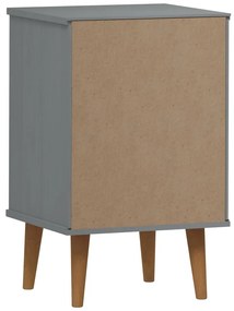 Mesa de cabeceira MOLDE 40x35x65 cm pinho maciço cinza