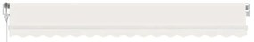 Toldo automático com LED e sensor de vento 400x300 cm cor creme
