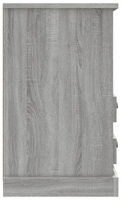 Mesas de cabeceira 2 pcs 43x36x60 cm cinzento sonoma