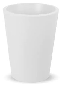 Vaso de flores colorido redondo Polietileno CASA, JARDIM, RESTAURANTE, BAR GERBERA 50 (ø50x59 cm) - Branco