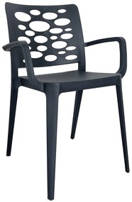 Cadeira Venus Antracite MR c/braços - Pack com 40 cadeiras