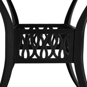 5 pcs conjunto de bistrô alumínio fundido preto