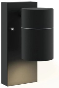 Luzes de Parede Externas 2 pcs Preto Aço Inoxidável IP44