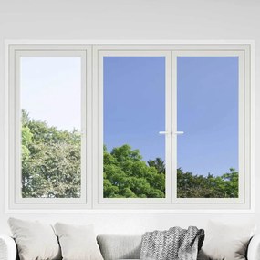 vidaXL Filme Solar Reflexivo Estático para Janela Prateado PVC