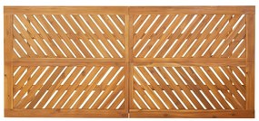 Conjunto de Jantar de Jardim com 5 Peças de Madeira Sólida de Acácia