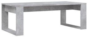 Mesa de centro 102x50x35 cm derivados madeira cinzento cimento