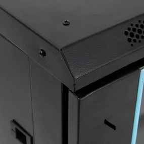 Armário bastidor 15U 19" IP20 60x45x86 cm preto