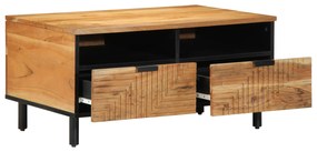 Mesa de Café vidaXL 80x54x40 cm Madeira de Acácia Sólida