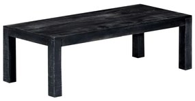 vidaXL Mesa de centro 110x50x35 cm madeira de mangueira maciça preto