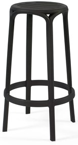 Banco Alto WOODY 67H - Pack 16 unidades, Preto