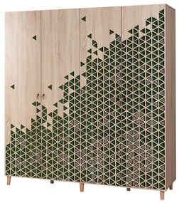 Roupeiro Imaj – Carvalho Sonoma – 180x192x52 cm