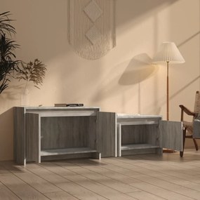 Móvel p/ TV 146,5x35x50 cm derivados de madeira sonoma cinza