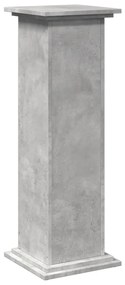 Suporte expositor c/ arrumação deriv. madeira cinzento cimento