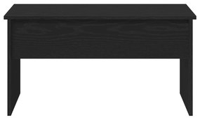 Mesa de Café de Carvalho Preto vidaXL - 80 x 50,5 x 41,5 cm