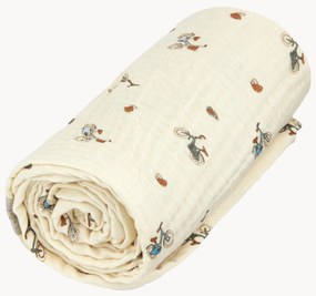 Manta para bebé em algodão orgânico Bicycles