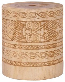 vidaXL Base para chapéu de sol Castanho Ø34 x 40 cm Madeira maciça