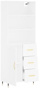 Armário alto 69,5x34x180 cm derivados de madeira branco