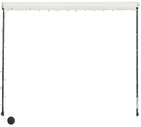 Toldo retrátil com LED 300x150 cm creme