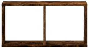 Armário de parede 60x16x30 cm deriv. madeira carvalho fumado