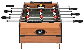 Mesa de jogos crianças 4 em 1 com mesa de futebol, hóquei, bilhar e Ping Pong 82 x 43 x 30,5 cm