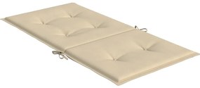 Almofadões lombares p/ cadeiras de jardim 2pcs oxford bege