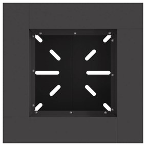 Fogueira vidaXL Preta 48x48x40 cm em Aço