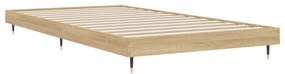 Estrutura cama 100x200 cm derivados de madeira carvalho sonoma