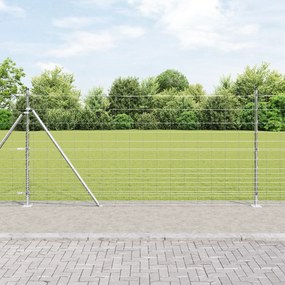 Cerca de Campo vidaXL 1.2x25 m Aço Galvanizado