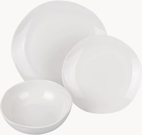 Conjunto de loiça de porcelana Wave, 6 pessoas, conjunto de 18