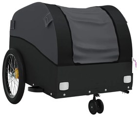 Reboque para bicicleta 30 kg ferro preto