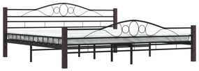 Estrutura de cama 200x200 cm metal preto